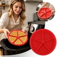 thumbnail image 2 of Food Grade Silicone Waffle Mold 6.9 Inch Non Stick Baking Tray Reusable Bakeware for Cookie Chocolate Cake Air Fryer Oven Red, 2 of 8