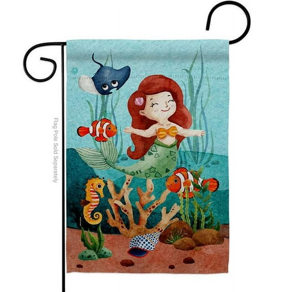 Breeze Decor G157076-BO Tropical Fishies Animals Sea Creature 13 x 18.5 in. Double-Sided Decorative Vertical Garden Flags for House Decoration Banner Yard Gift