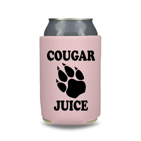 Funny Beer Can Cooler, Cougar Juice Can Coolie, Funny Coolies Drink Accessory, Beer Sleeves, Party Gift Favors (1 Blush)