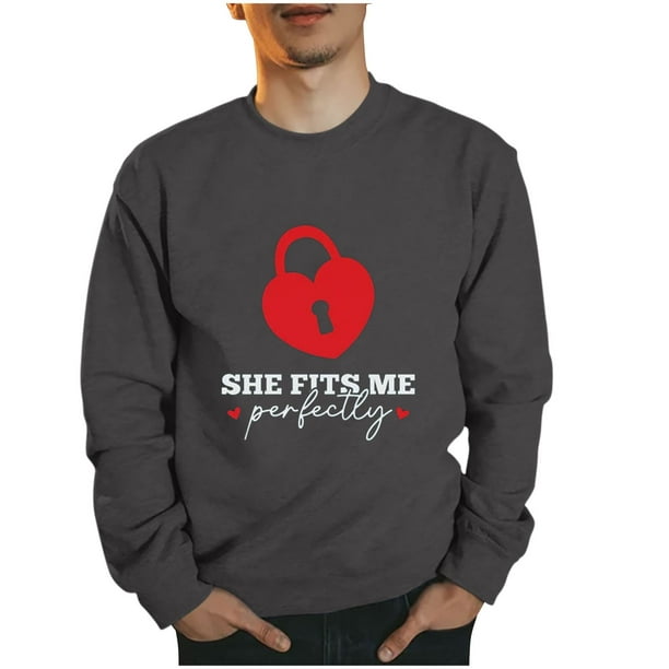 Sudaderas sin capucha para hombre, estilo casual, a la moda, con cuello redondo, estampado, de manga larga, blusas de manga larga y cuello redondo, blusas de poliéster para hombre