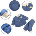 thumbnail image 4 of Esaierr Toddler Kids Boys Girls Cotton Jacket Outfits Baby Cotton Clothes Cotton Pants Sets Fall Winter 2PCS Loungewear 1-6T, 4 of 8
