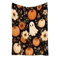 thumbnail image 4 of Halloween Throw Blanket Cute Ghost Pumpkin Double Sided Extra Thick & Soft for Sofa Couch Bed Travel Halloween Decorations by MPOISVA, 4 of 7
