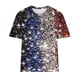 thumbnail image 4 of Fiudx Ofertas Flash Del Día Solo En Línea Camiseta Informal de Manga Corta con Cuello Redondo y Estampado a La Moda para Mujer, 4 of 4