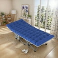 thumbnail image 7 of TOPCHANCES Folding Bed Cot, Folding Camping Cot Guest Bed with Cushion & Carry Bag, 75*28inch, Navy&Gray, 7 of 7