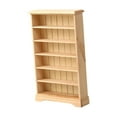 thumbnail image 2 of Kokiya 1/12 Dollhouse Miniatures Bookcase Gift Mini Furniture for Dollhouse Balcony Log Color, 2 of 9