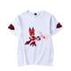 thumbnail image 3 of Hazbin Hotel Unisex Impreso Camiseta de manga corta Unisex Loose Casual Top de manga corta Blanco/XX6XL, 3 of 4