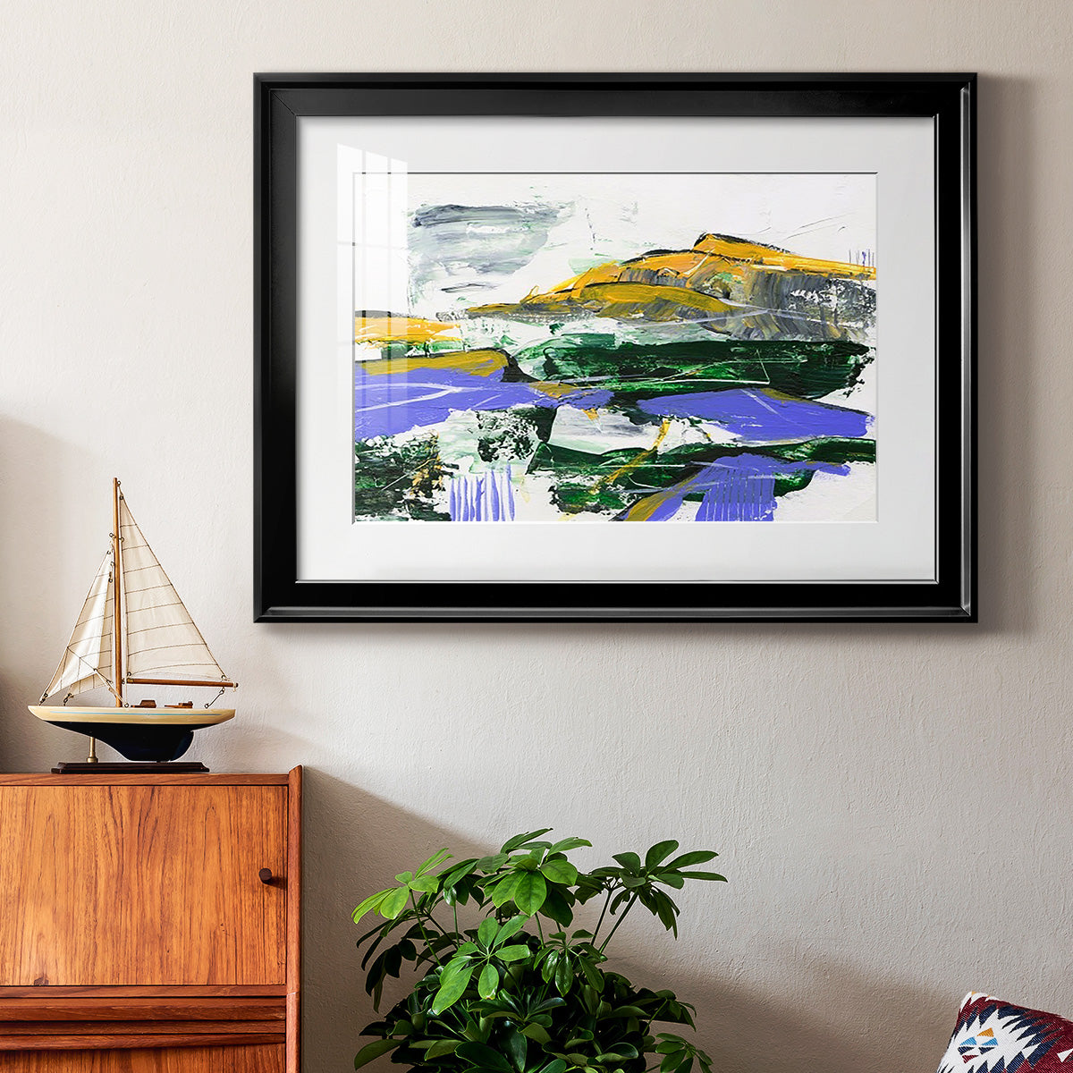 Silent Mountain VI Premium Framed Print - Ready to Hang