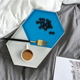 thumbnail image 4 of Yunuqso Polygonal Desktop Storage Tray Geometric Rhombus Metal Hexagonal Compote, 4 of 5