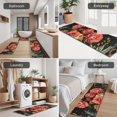 thumbnail image 5 of Black Gothic Skull Flower Pattern Kitchen Rugs Sets Of 3,Kitchen Runner Rugs Non Skid Washable,Decorative Kitchen Floor Mats for Kitchen,Sink,Laundry,17"x30"+ 17"x47" + 17"x59", 5 of 6