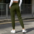 thumbnail image 5 of Risckoth Women's Jogger Leggings High Waist Front Pockets Cuffed Ankle Slim Fit Yoga Pants S-2XL, 5 of 7