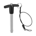 thumbnail image 1 of Unique Bargains T Handle Lock Pins, 3/8' Pin Dia. 2-3/4' Usage Length Stainless Steel Push-Button Quick Release Pin, 1 of 5