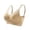 #35Beige, variant on Byworldtasic Womens Plus Size Seamless Mesh Breathable Wireless Bra Gathered Front Design Bralette Adjustable Soft Bra