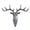 grey, variant on Deer Antler Wall Hook, Decorative Plastic Key and Hat Rack for Living Room, Bedroom and Entryway
