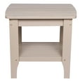 thumbnail image 5 of Shine Company Rectangular Traditional Wood Indoor/Outdoor Side Table in Gray, 5 of 5