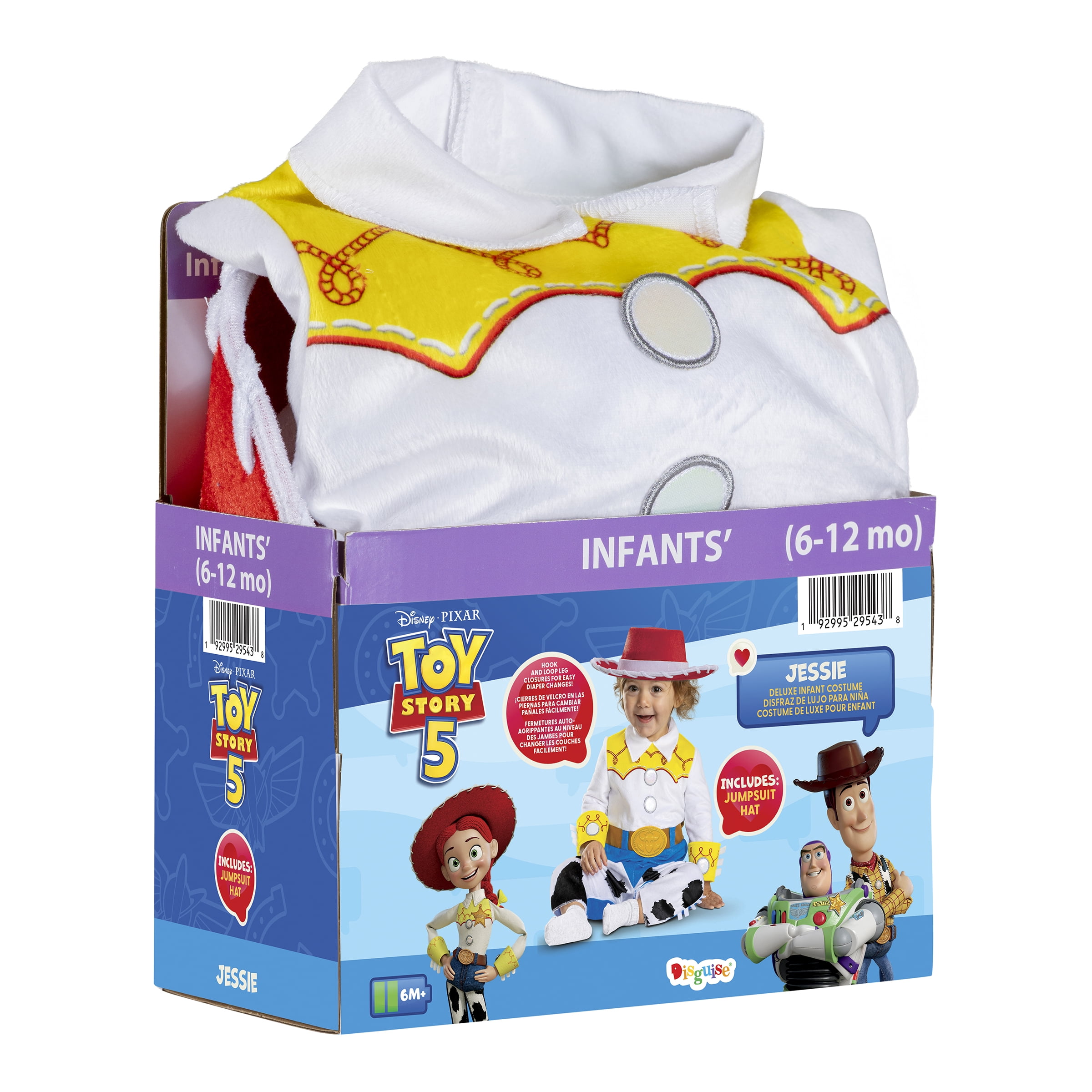 Disney Toy Story Jessie Halloween Costume for Children, Infants Size 6-12M, by Disguise