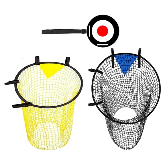 Lerpwige Accuracy Training Football Targets Foldable Soccer Net Goal Elastic Straps