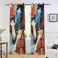 thumbnail image 5 of Horses Blackout Curtain Panels Drapes Privacy Assured with Light Filtering Curtains for Living room Bedroom Bathroom Window, 5 of 6