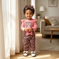 thumbnail image 2 of CAICJ98 Baby Girl Clothes Newborn Infant Girls Fall Winter Outfit Long Sleeve Ruffle Romper Pants Headband Sets,Size 6-12 Months, 2 of 8