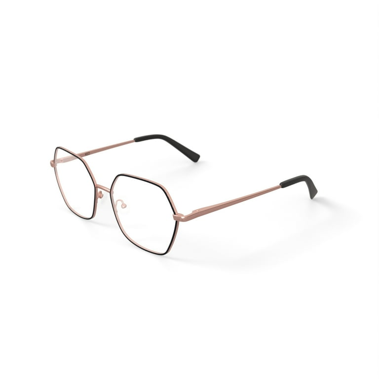 Keo Women's Koda Oversized Prescription Eyeglasses with Case, Rose