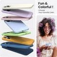 thumbnail image 4 of Compatible with iPhone 14 Pro Case 6.1, Slim Liquid Silicone 3 Layers Full Covered Soft Gel Rubber Phone Case Protective Cover with Microfiber Lining 6.1 inch-Baby Blue, 4 of 12