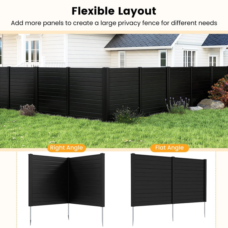 Topbuy 2PCS Private Cover - Outdoor Patio & Backyard PVC