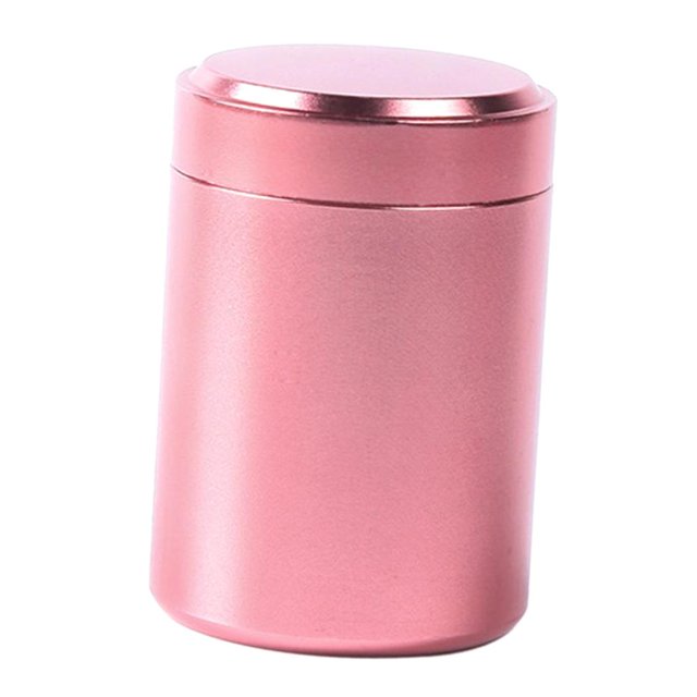 Latas de latas de almacenamiento Azúcar, aluminio, café, té, lata, tarro, caramelo, sellado, lata, caja de regalo, oro rosa Magideal Latas de latas de almacenamiento