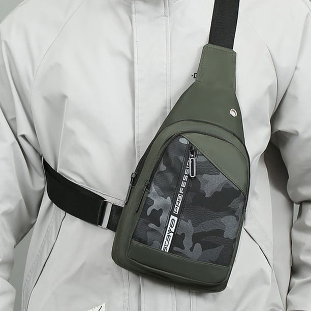 Bolso de hombro para hombre, mochila de pecho, bolso cruzado, bolso cruzado para mujer, mochila de gran capacidad para desplazamientos diarios, mochila de viaje para ciclismo al aire libre, mochila cr