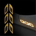 thumbnail image 4 of 6pcs/Set Car Reflective Stickers Anti-Scratch Safety Warning Sticker for Truck Auto Motor Exterior Decorative Accessories, 4 of 5