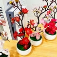 thumbnail image 7 of Naturegr Simulation Bonsai Anti Fade Faux Silk Flower Nice-looking Fake Plum Blossom Flower Plant for Home, 7 of 7