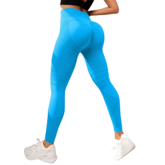 WULMLEO 3D Metabolic Booster Leggings, (S-3XXL) 3D Sculpting Technology, Reduce Cellulite, High Waist Seamless Push Up Royal Blue 2XL