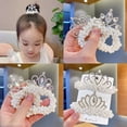 thumbnail image 2 of Children Crown Headdress Princess Head Ropes Korea New Beads Flowers Little, 2 of 6