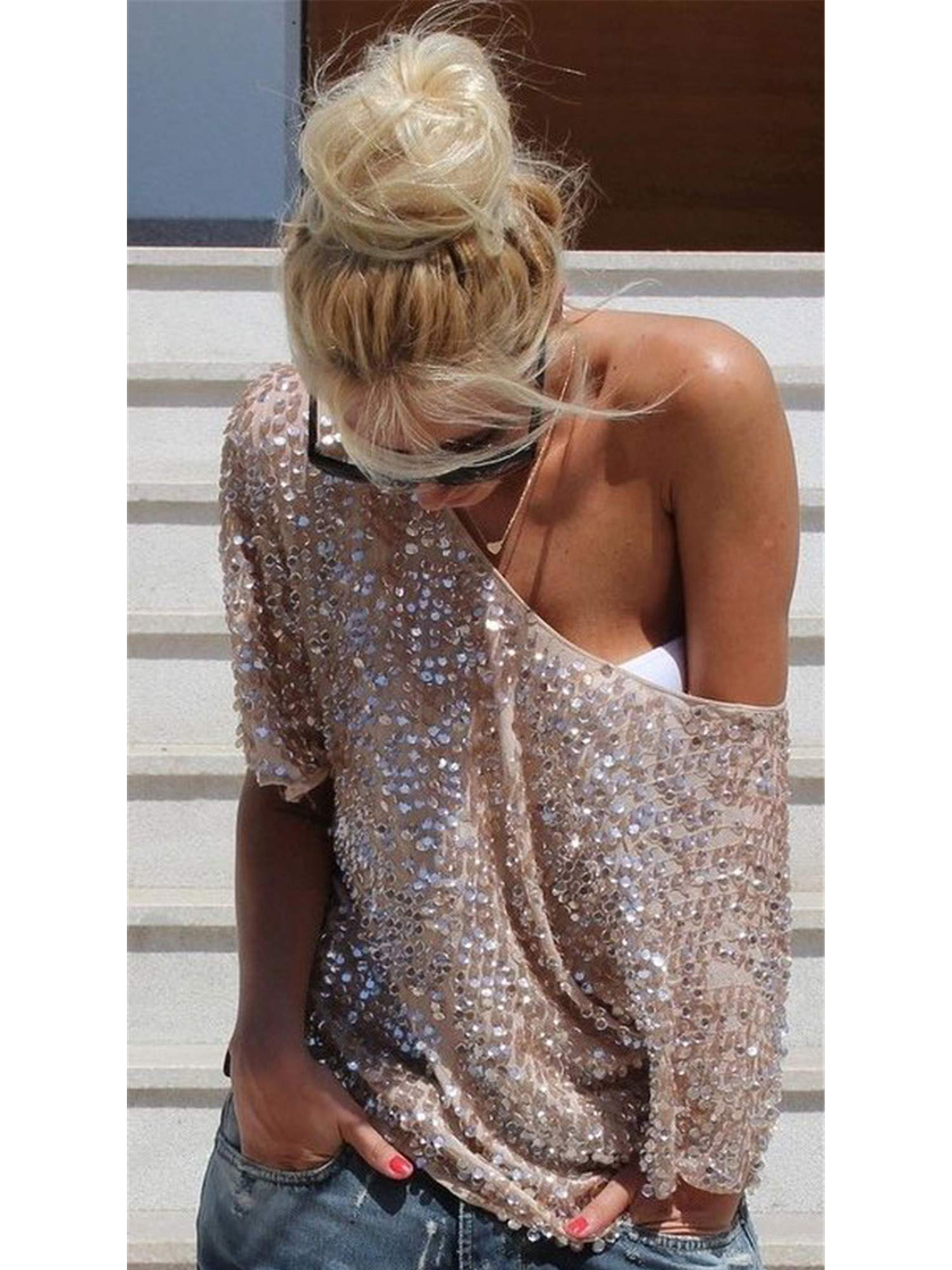 glittery party tops
