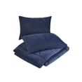 Better Homes & Gardens 3piece Plush Blue Corduroy Comforter Set, King