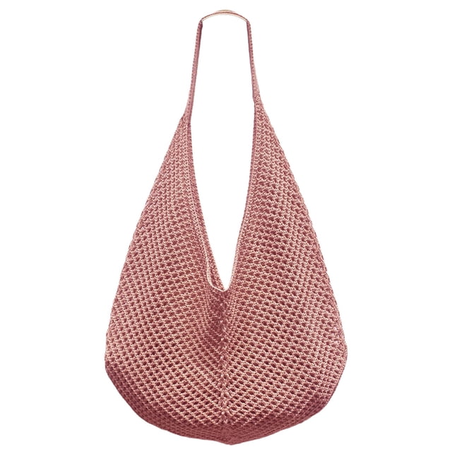 Bolso Punto Hombro Mujer Crochet Gran Capacidad para Viajes Compras
