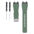 thumbnail image 2 of Metal Silicone Smart Watch Band for  Active Edge A2212, Diagonal Stripe Design, Comfortable, Breathable, Washable, Suitable for Daily Wear, Adjustable Length, 2 of 8