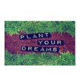 thumbnail image 2 of CADecor Plant Your Dreams Text on Top of Dirt and Grass Toned with A Retro Vintage Instagram Filter App Or Action Bathroom Mat Bath Rug, Doormat 30x18 inches, 2 of 2