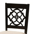 thumbnail image 5 of Baxton Studio Renaud Modern and Contemporary Sand Fabric Upholstered Espresso Brown Finished 5-Piece Wood Dining Set, 5 of 7