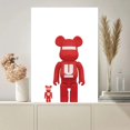 thumbnail image 1 of Bearbrick Gloomy BB Toys, póster lindo, pinturas en la pared, sala de estar imagen para, pintura Interior, decoración de la habitación, 1 of 4