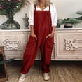 thumbnail image 2 of TrendOFT Combinaisons d'Été Femmes Tendance 2025 Décontracté Grande Taille Ample Sans Manches Combinaisons une Pièce Rouge TTG, 2 of 5