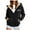 Black, variant on Womens Fleece Lined Zip Up Hoodie Thermal Warm Sherpa Pullover Sweatshirts Heart Print Sweaters Cute Tops (Dark Gray, 3XL)