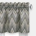 thumbnail image 3 of Melville Window Curtain Tier Pair and Valance Set - 58x36 - Charcoal, 3 of 3