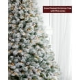 thumbnail image 4 of Pre-Lit Christmas Tree 6ft Snow Flocked, Artificial Spruce, 300 Clear Lights, Feel Real Hinged Xmas Trees, 4 of 7