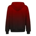 thumbnail image 5 of Juslio Womens Hoodies Womens Coats Zipper Outerwear Casual Long Sleeve Wine, 5 of 6