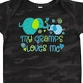 thumbnail image 4 of Inktastic My Gramps Loves Me- Cute Elephants Boys or Girls Baby Bodysuit, 4 of 5