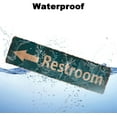 thumbnail image 5 of Restrooms Left Arrow Sign Vintage Metal Sign Bathroom Door Signs for Offices Businesses Restaurants 4X16 inch, 5 of 8