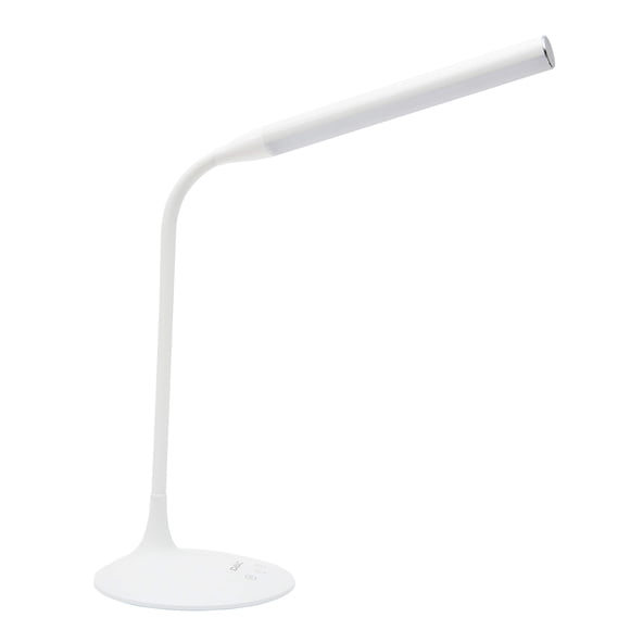 Data Accessories Company Lámpara De Escritorio - 15"" De Altura - Bombilla Led De 6 W - Montaje En Escritorio - Blanco - Para Oficina, Hogar, Dormitorio