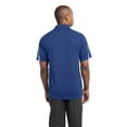 thumbnail image 2 of SPORT-TEK Mens PosiCharge Micro-Mesh Colorblock Polo, XS, True Royal/White, 2 of 6