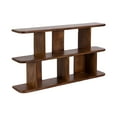 thumbnail image 5 of Kate and Laurel Madero Transitional Solid Wood Wall Shelf, 30 x 6 x 17, Walnut Brown, Modern Small Bookshelf for Use as Living Room Display Shelf or Over Toilet Storage Shelf, 5 of 11