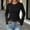 Black, variant on ByworldtasicNo Boundaries Womens Bell Long Sleeve Shirts Lightweight Crew Neck Y2k Going Out Tops Dressy Casual Blouses Ribbed Slim Fit T Shirts