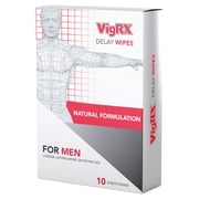 VigRX Delay Wipes Plus Natural Formulation 10 Sheets
